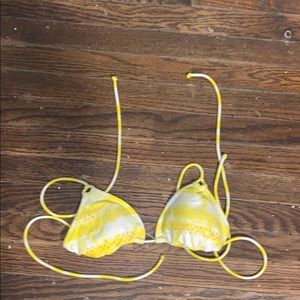 Yellow bikini top